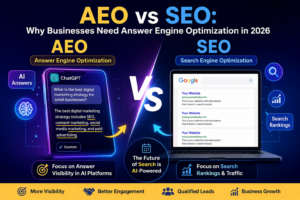 Read more about the article AEO vs SEO: Why Businesses Need Answer Engine Optimization in 2026