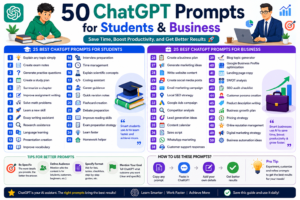 50 ChatGPT prompts for students and business