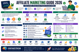 Affiliate marketing guide 2026 infographic
