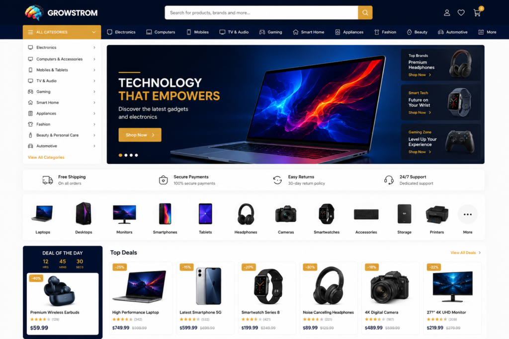 Empire Shopify Theme example